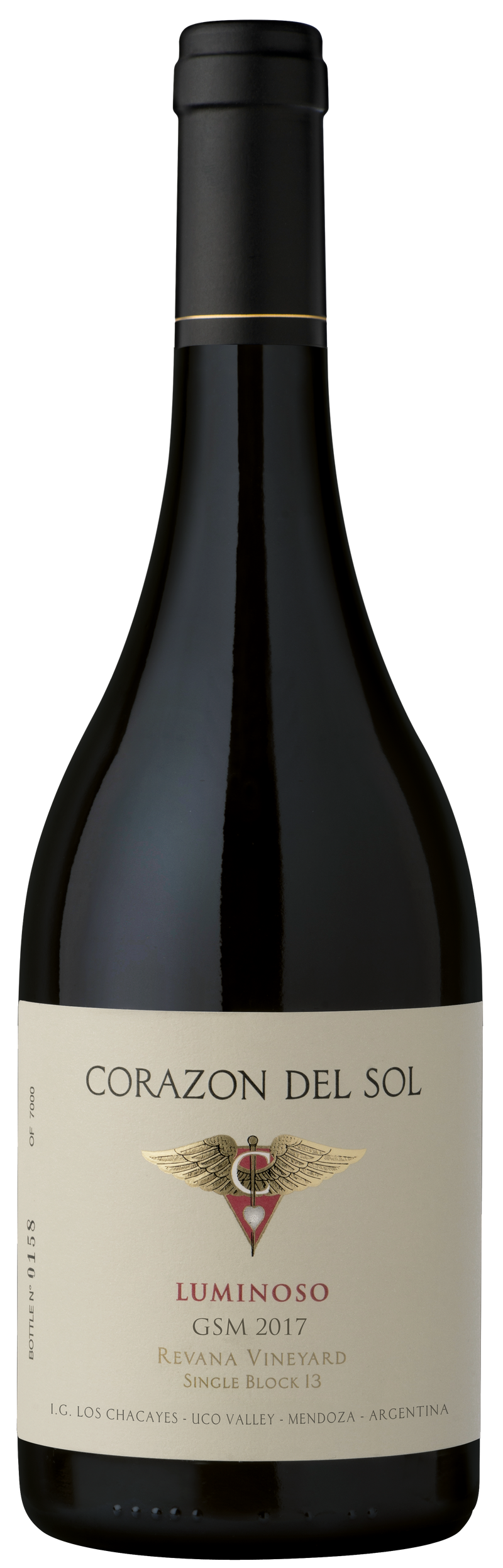 Corazon del Sol, Luminoso GSM, Rhone Red Blend, Uco Valley, 2017